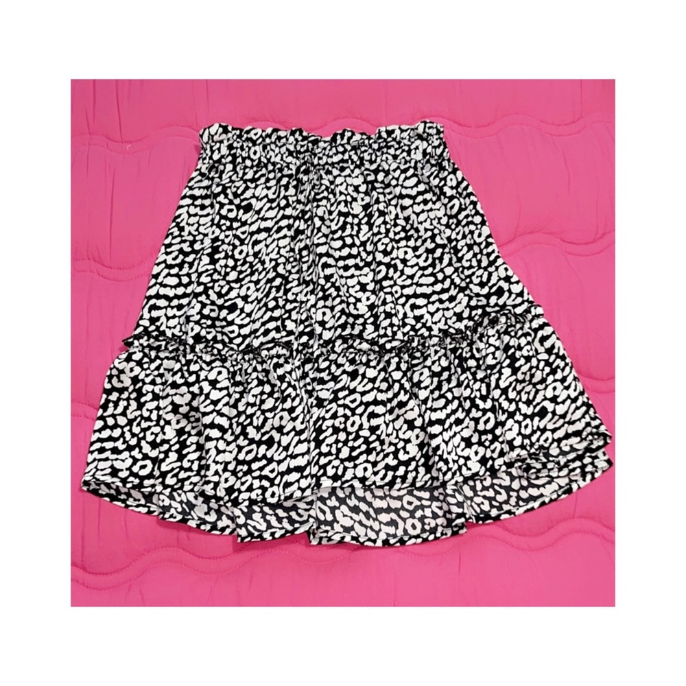 shein cheeta print skirt
